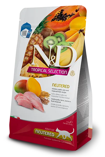 N&d cat tropical selection chiecken neutered 1,5 kg - immagine 1