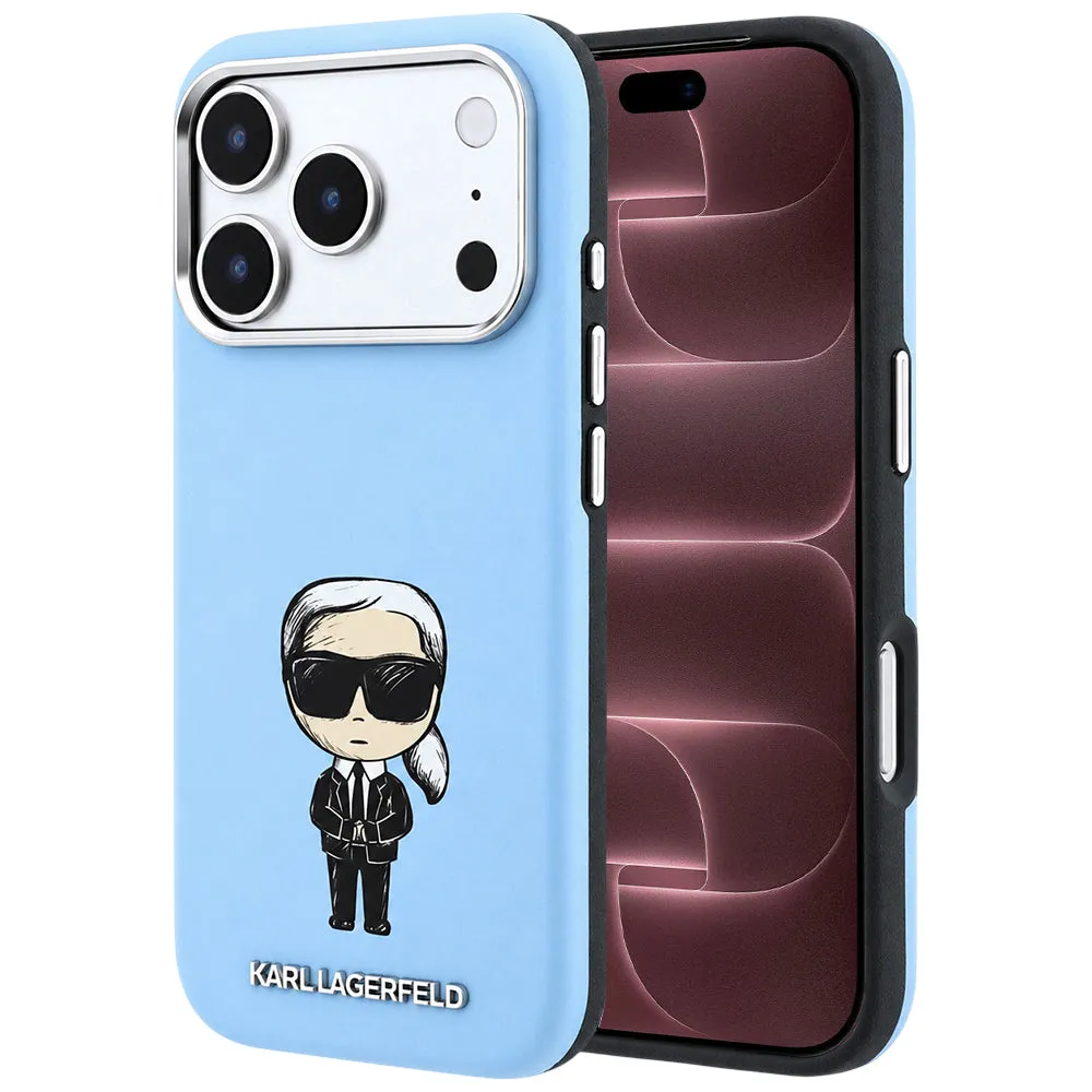 Custodia MagSafe per Apple iPhone 18 Pro Max / 17 Pro Max, Karl Lagerfeld, Ikonik Sketch, Blu - immagine 1