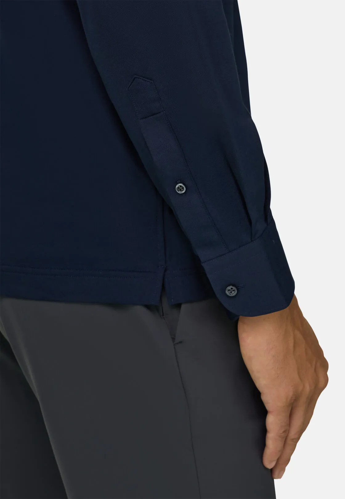 Boggi, Polo In Jersey Giapponese, Uomo, NAVY SCURO, Taglia: XL - immagine 3