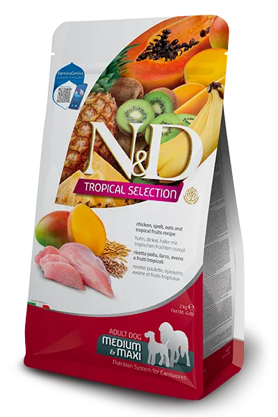 N&d dog tropical selection chicken adult med/max 2 kg - immagine 1