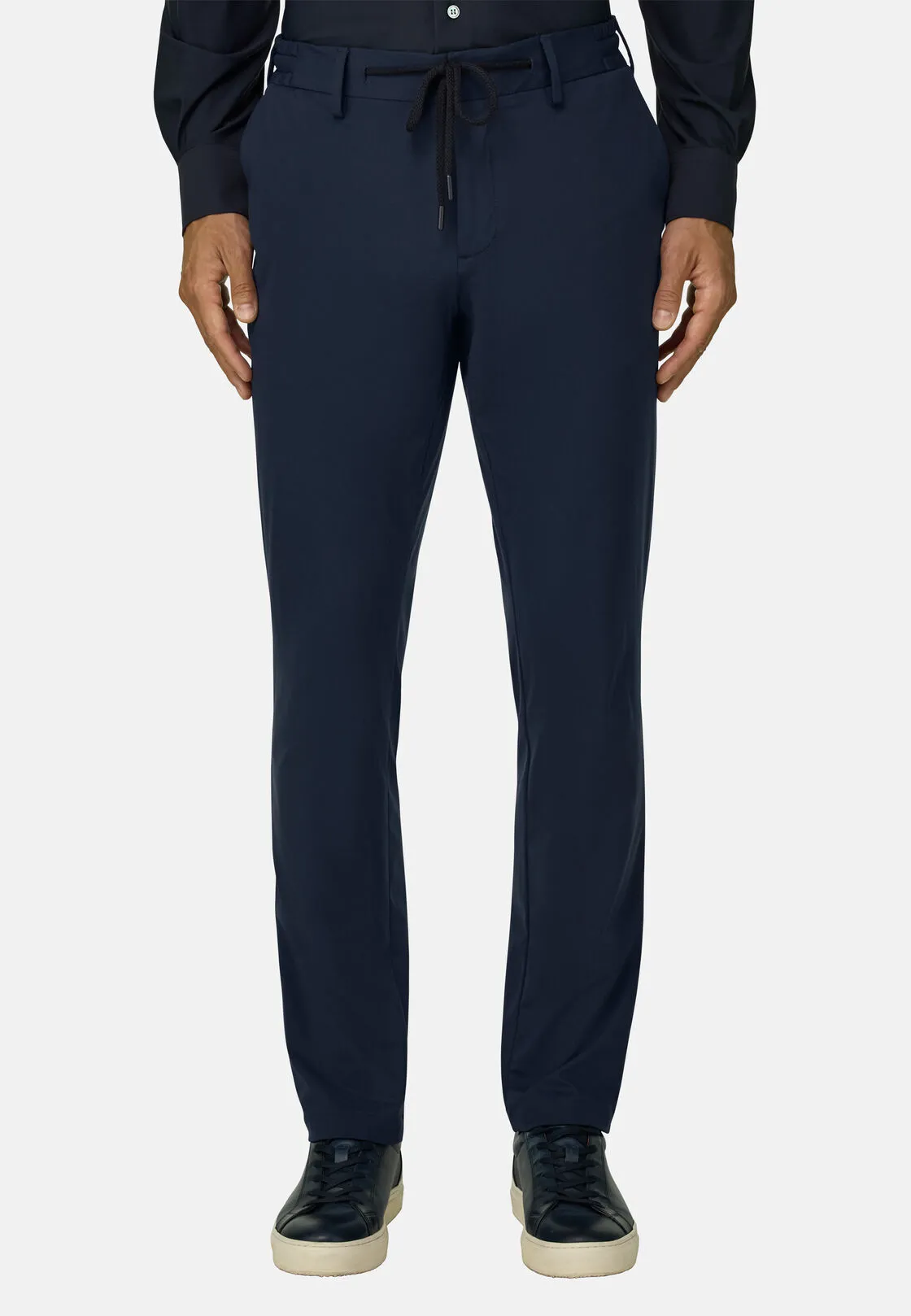 Boggi, Pantaloni In Nylon Elasticizzato B Tech, Uomo, Navy, Taglia: 50 - immagine 1