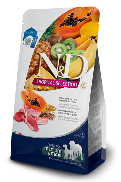 N&d dog tropical selection lamb adult med/max 2 kg - immagine 1