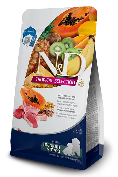 N&d dog tropical selection lamb puppy med/max 2 kg - immagine 1