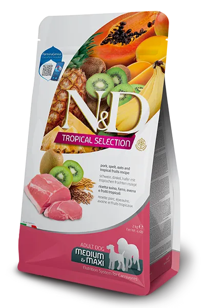 N&d dog tropical selection pork adult med/max 2 kg - immagine 1