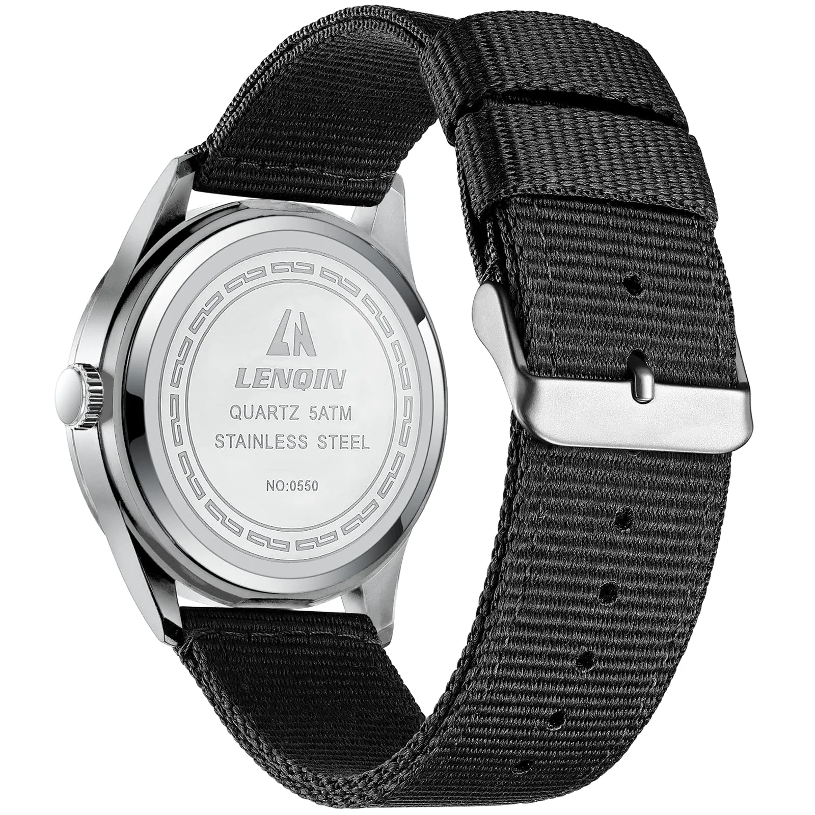 LN LENQIN Orologio Uomo Militare Analogico Quarzo Impermeabile - immagine 2