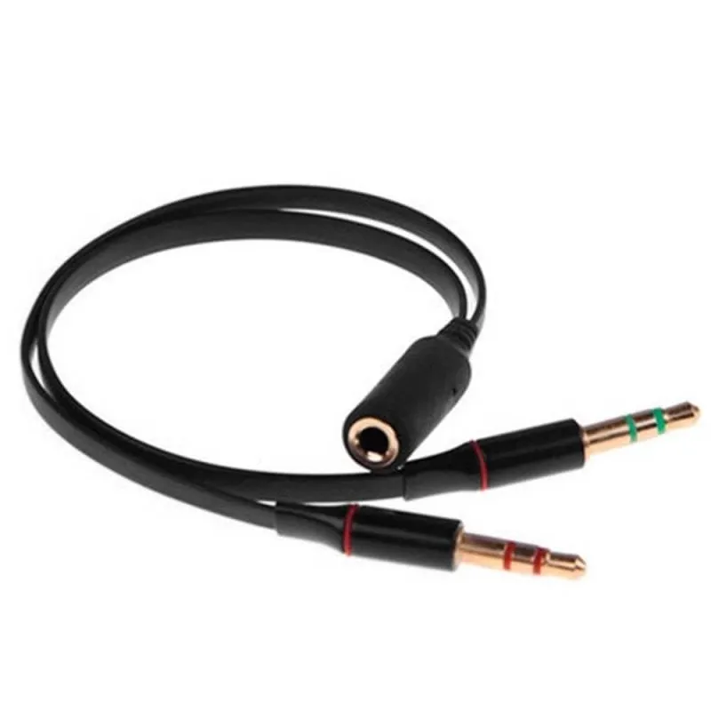 Mini jack sdoppiatore cavo OcioDual da 3,5 mm a 2x Aux femmina/maschio - immagine 1