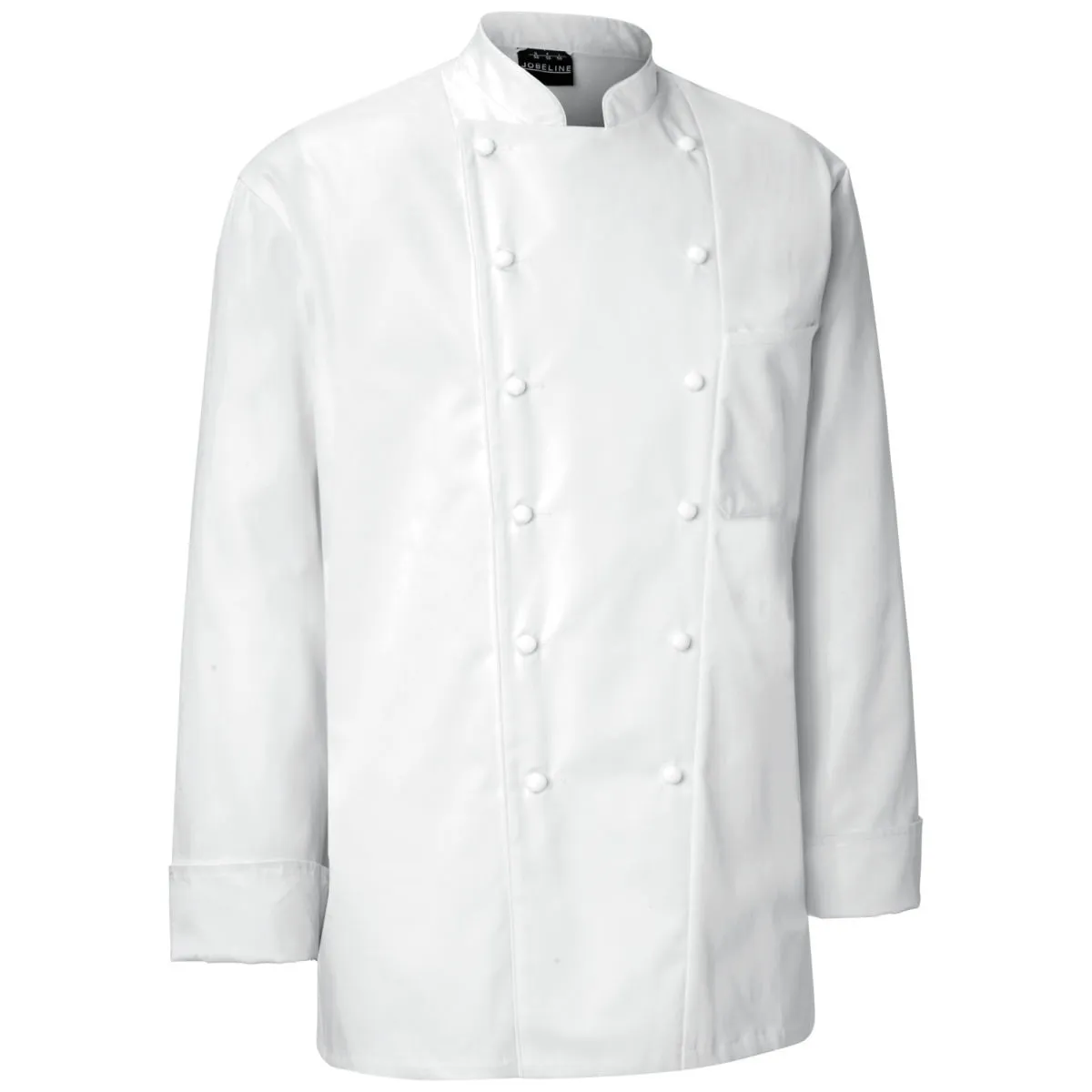 JOBELINE Giacca da cuoco Premium Chef maniche lunghe bottoni in tessuto; Taglia 62; bianco - immagine 1