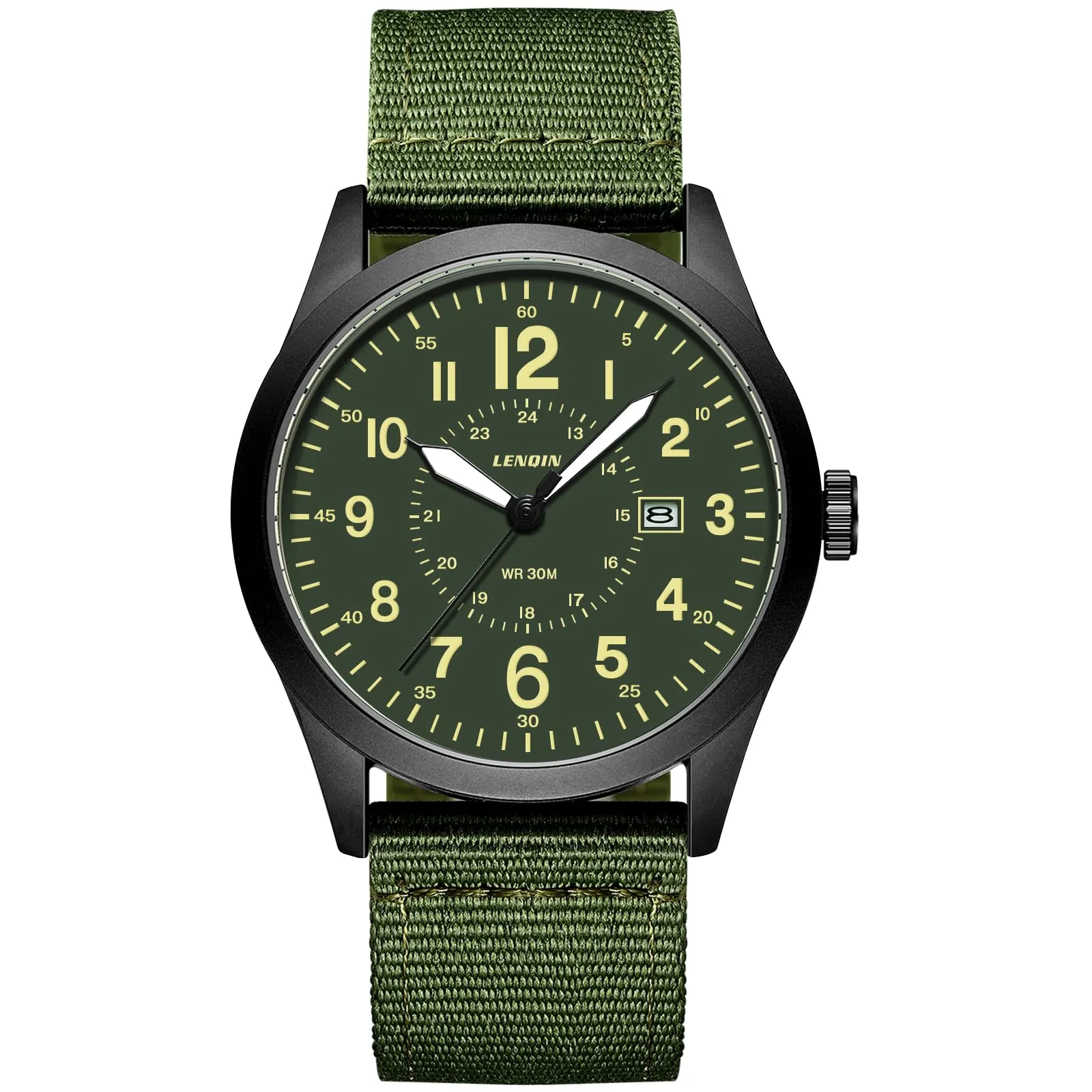 LN LENQIN Orologio Uomo Militare Analogico Quarzo Impermeabile - immagine 1