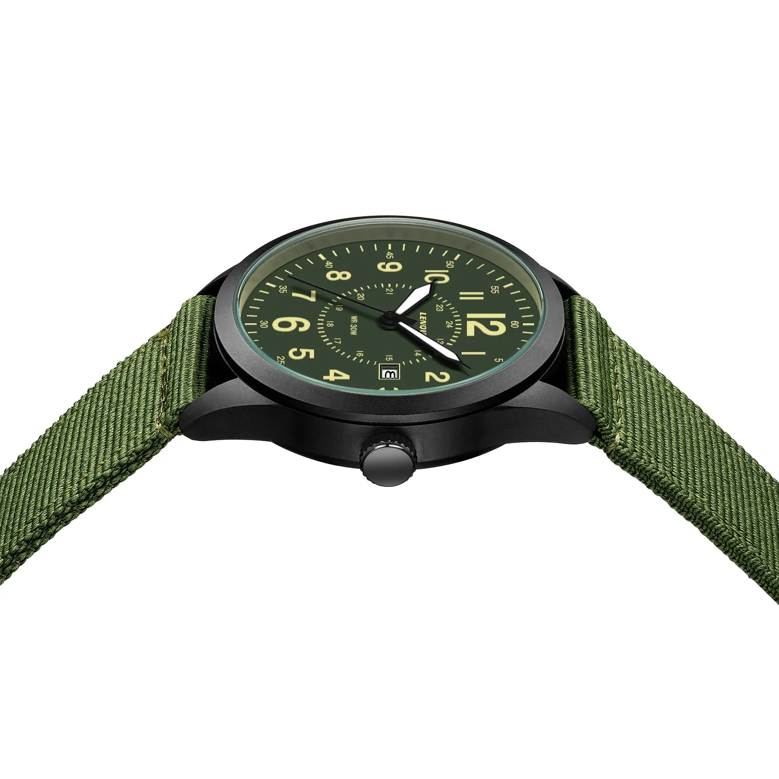 LN LENQIN Orologio Uomo Militare Analogico Quarzo Impermeabile - immagine 4