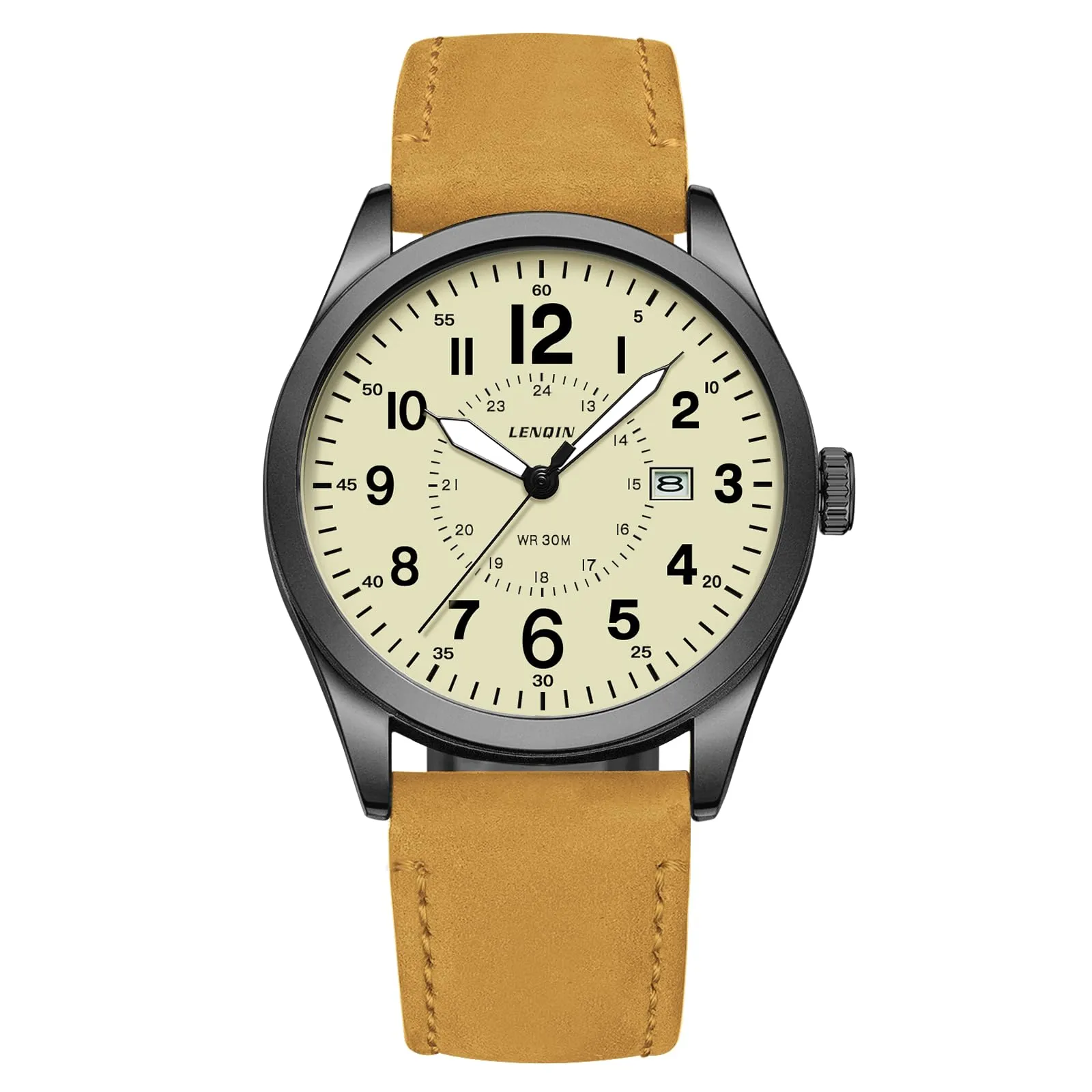 LN LENQIN Orologio Uomo Militare Analogico Quarzo Impermeabile - immagine 1