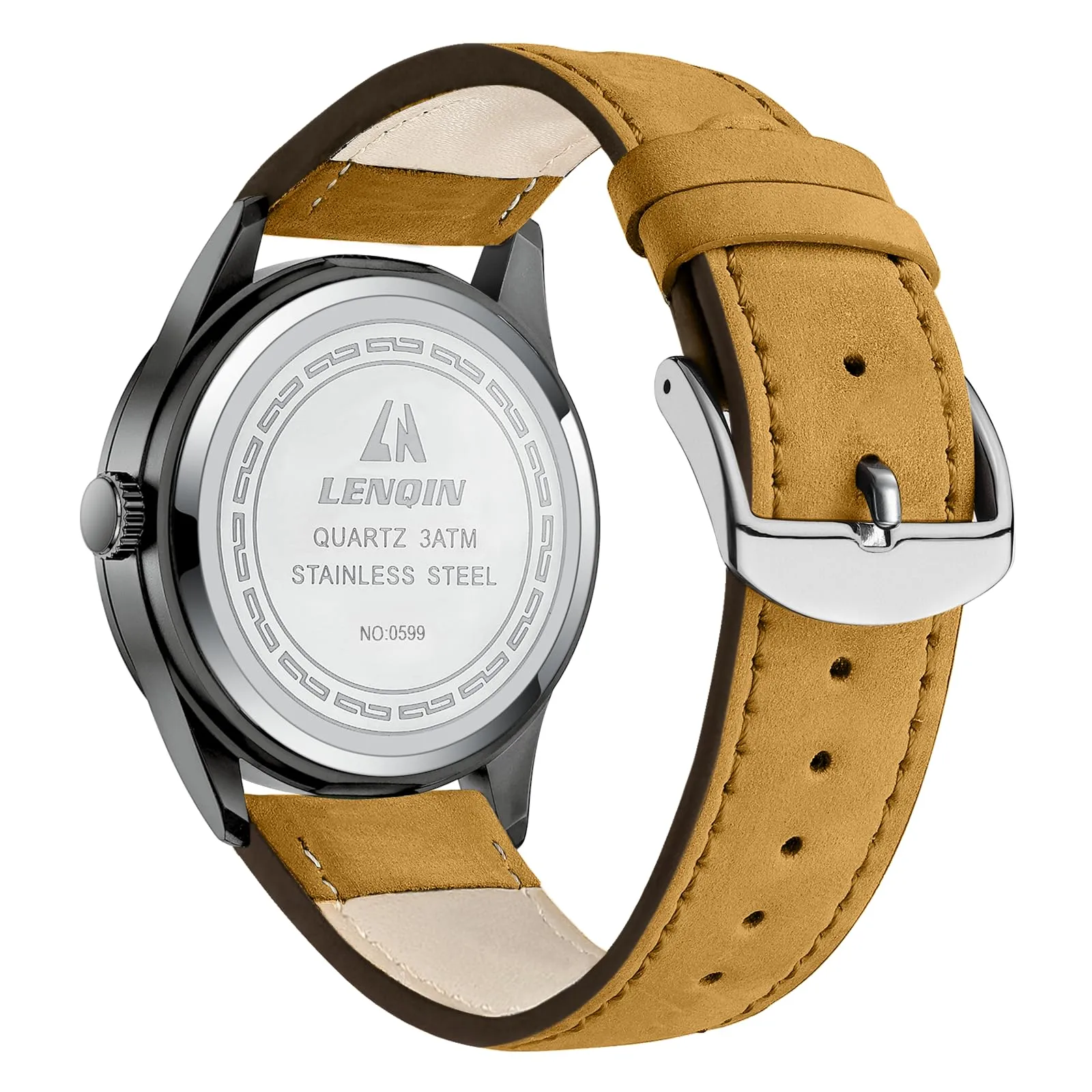 LN LENQIN Orologio Uomo Militare Analogico Quarzo Impermeabile - immagine 2