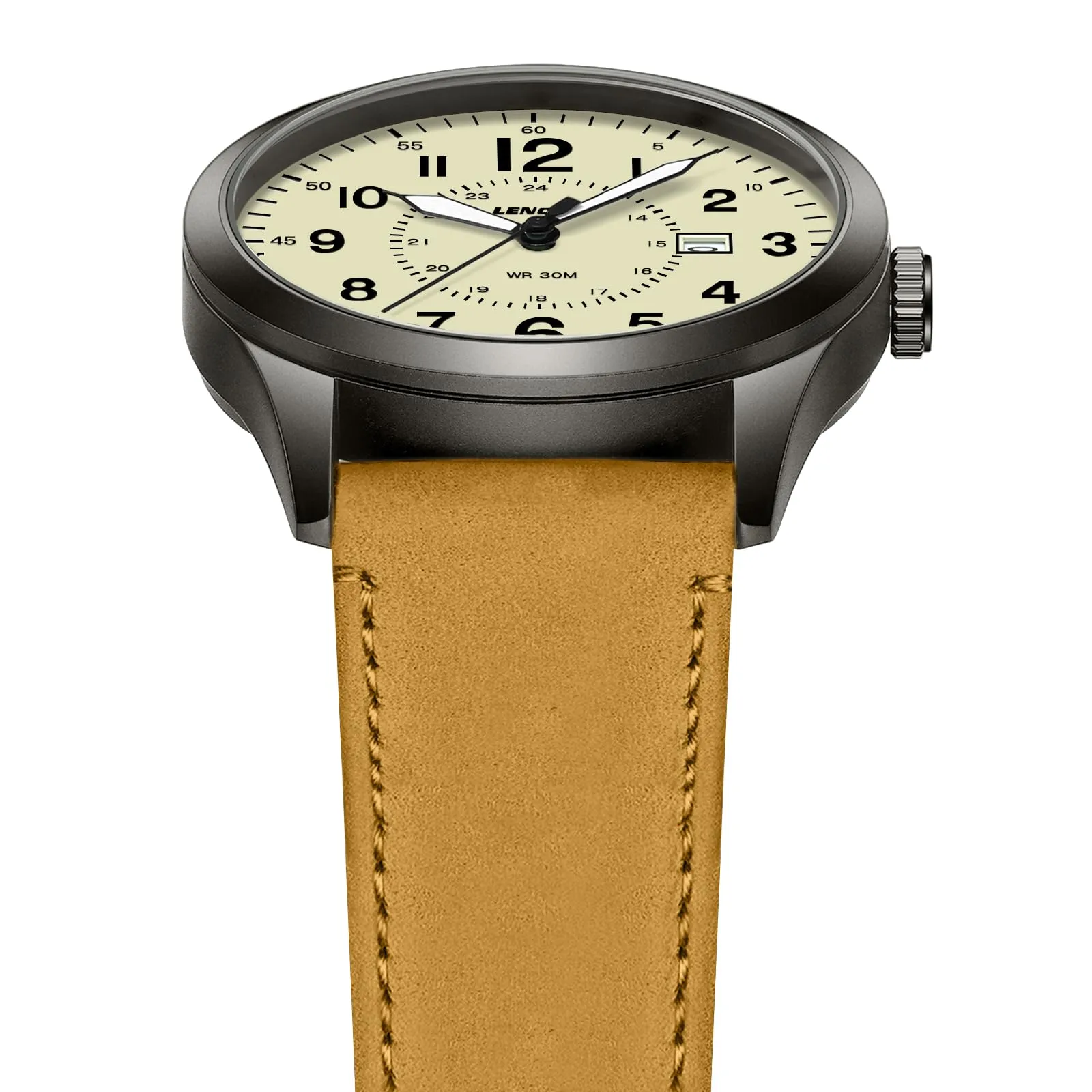 LN LENQIN Orologio Uomo Militare Analogico Quarzo Impermeabile - immagine 4
