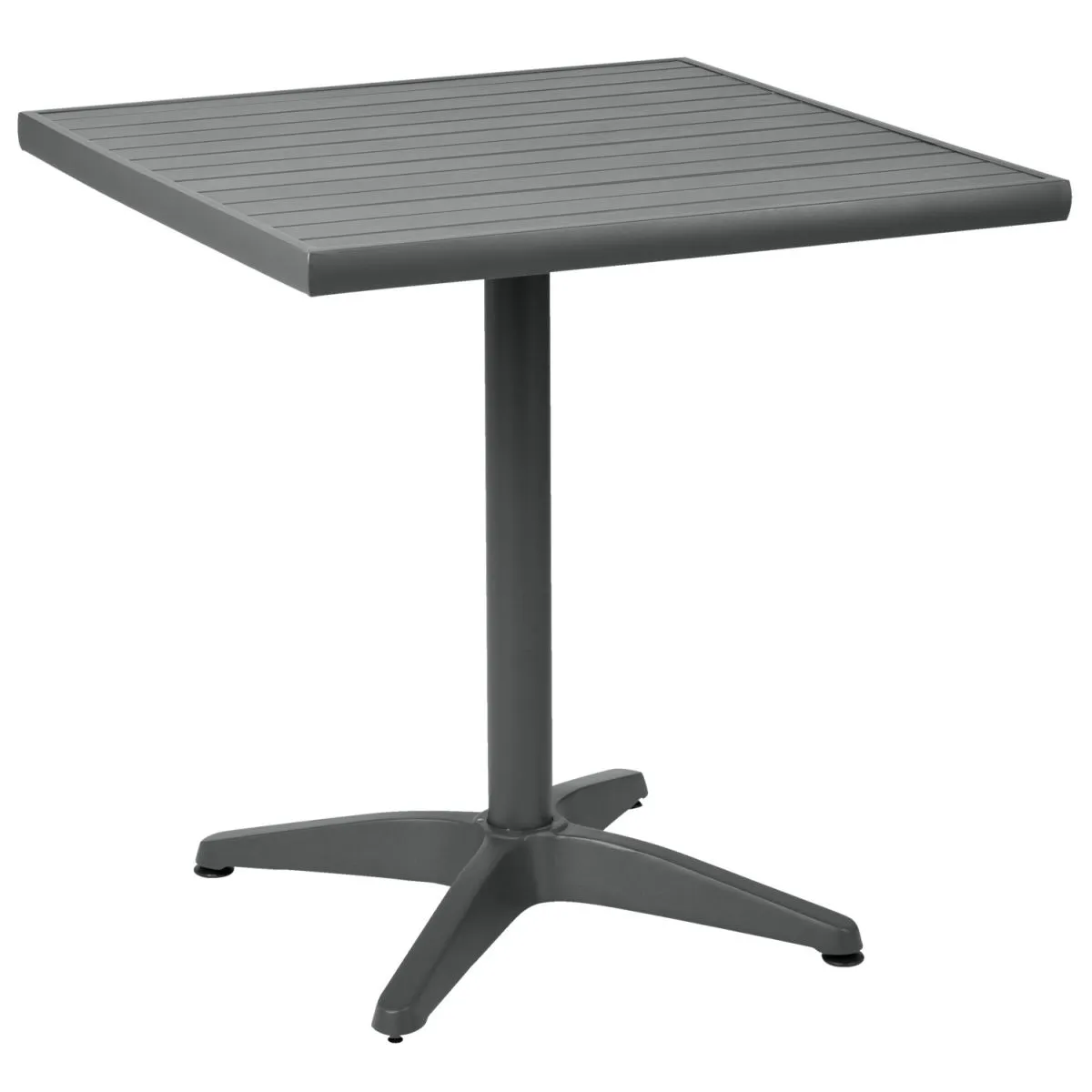 PULSIVA Tavolo da esterno Malvena; 70x70x72 cm (LxLxH); antracite; quadrata - immagine 1