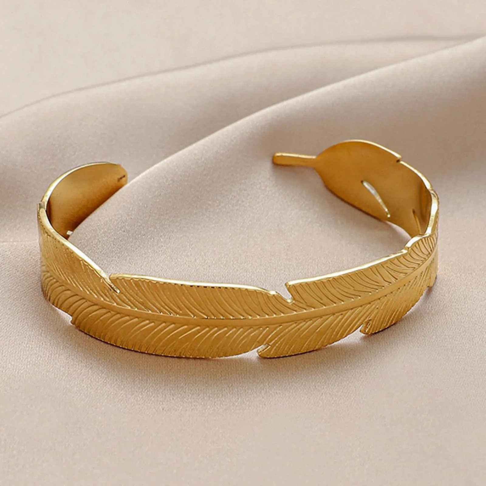 Bracciale Donna Braccialetto Regalo Regali Braccialetto di Piume per Le Donne Hip Hop Regolabile A Forma di C Bracciale per Ragazze Regali Casuali B644 - immagine 7