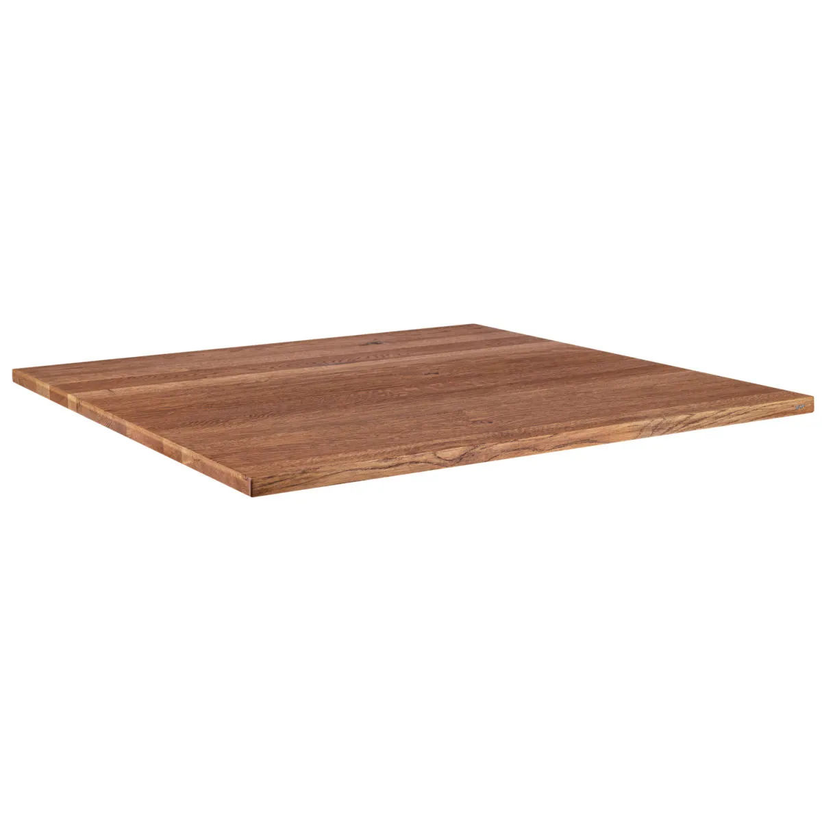 VEGA Piano per tavolo in legno massello Torres rettangolare; 120x80x3 cm (LxLxH); quercia antica/marrone; rettangolare - immagine 1