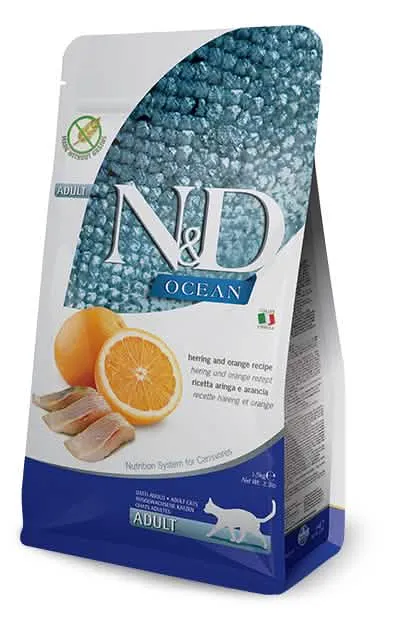 N&d ocean cat herring&orange adult 5 kg - immagine 1