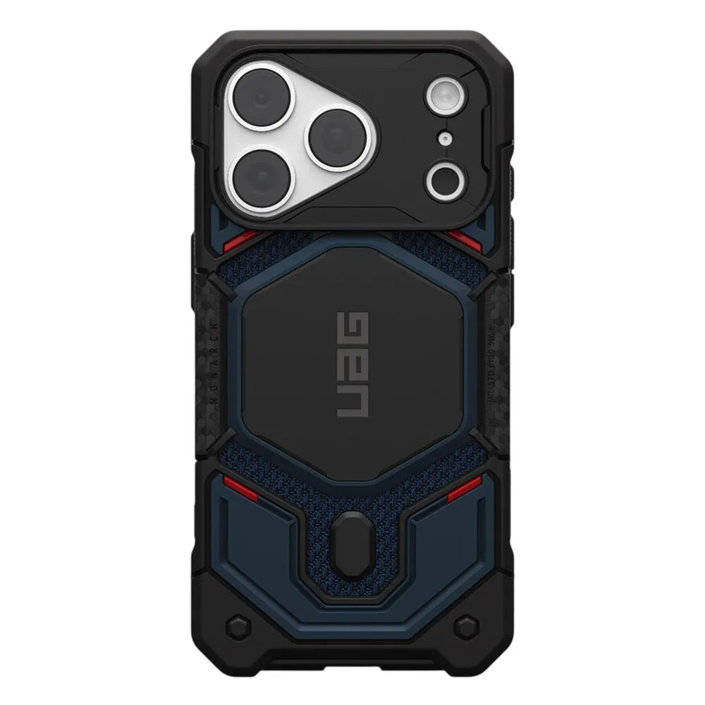 Custodia MagSafe per Apple iPhone 18 Pro / 17 Pro, Urban Armor Gear, Monarch Pro Kevlar, Blu Navy - immagine 1