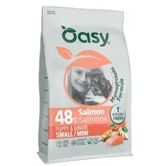 Oasy Monoprotein formula Puppy&Junior Small/Mini Salmone 2 kg - Crocchette monoproteiche cane - immagine 1