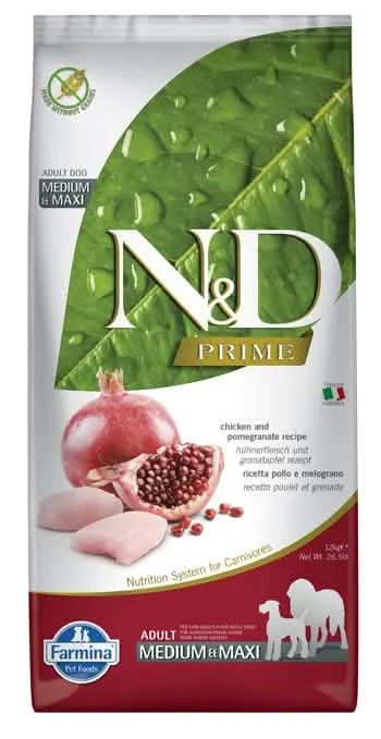 N&d prime dog chicken & pomegranate adult medium/maxi 12 kg - immagine 1