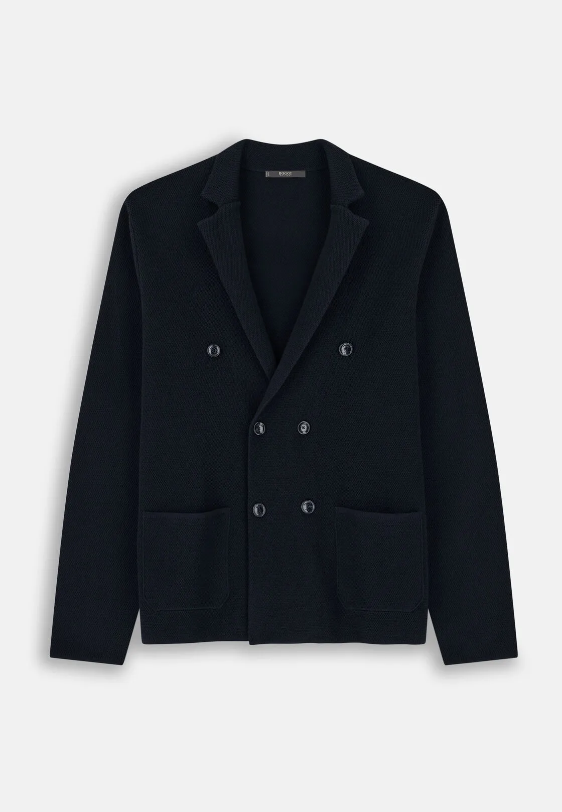 Boggi, Giacca Doppio Petto In Lana Merino Extrafine, Uomo, Navy, Taglia: M - immagine 5