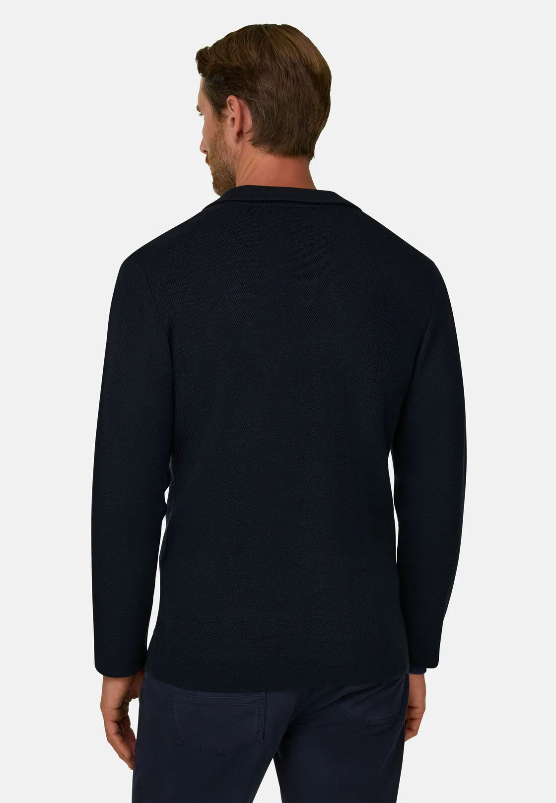 Boggi, Giacca Doppio Petto In Lana Merino Extrafine, Uomo, Navy, Taglia: S - immagine 4