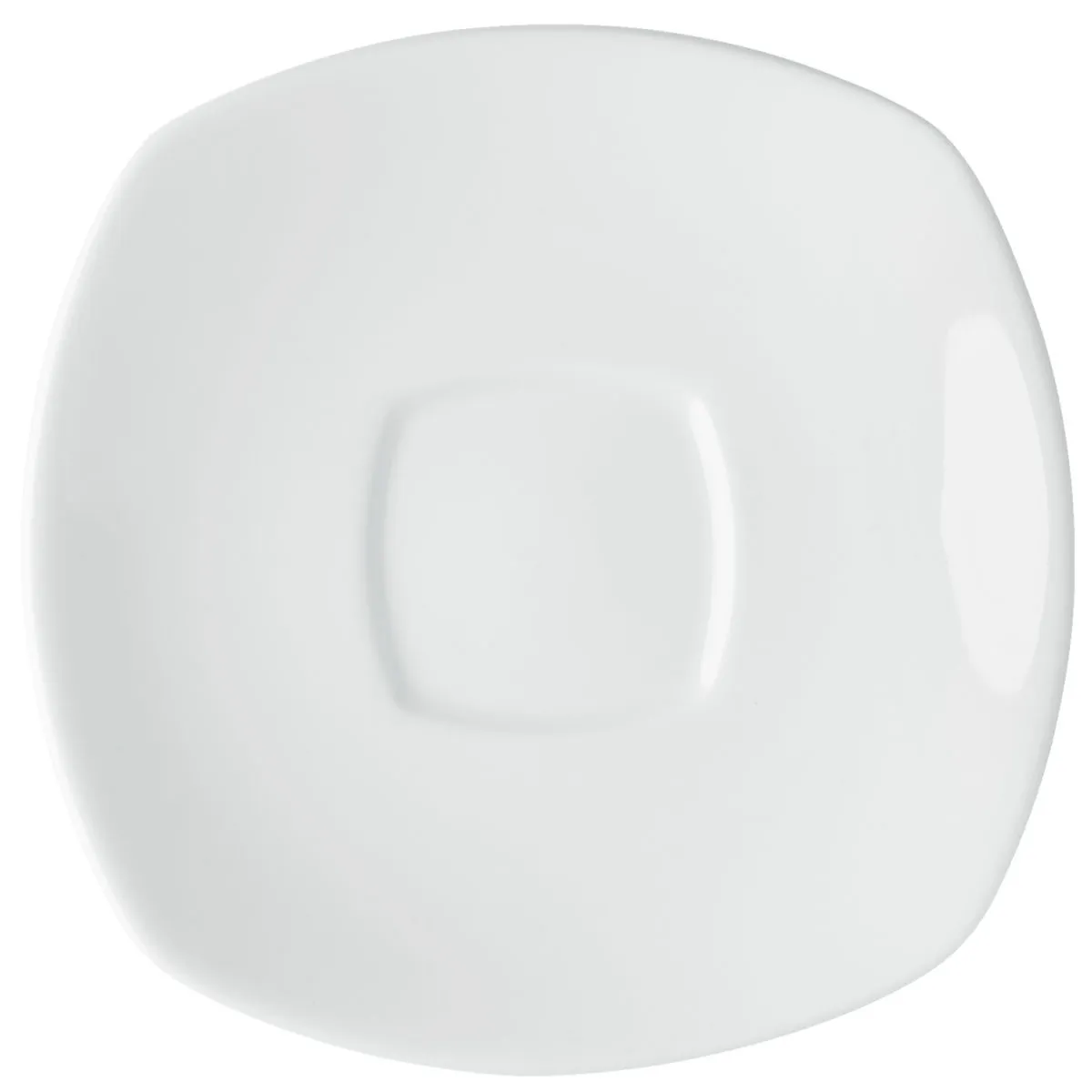 6x VEGA Piattino per tazza cappuccino Bali; 15x15 cm (LxL); bianco; quadrata; 6 pz. / Pacco - immagine 1