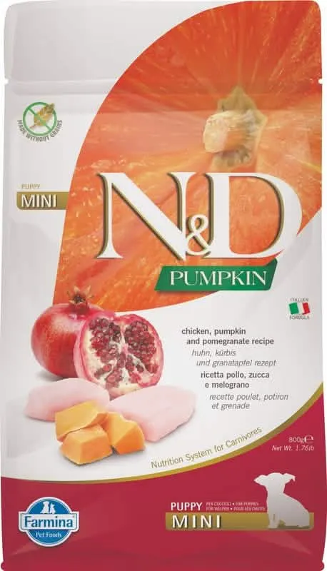 N&d pumpkin dog pollo e melograno puppy mini 80 g - immagine 1