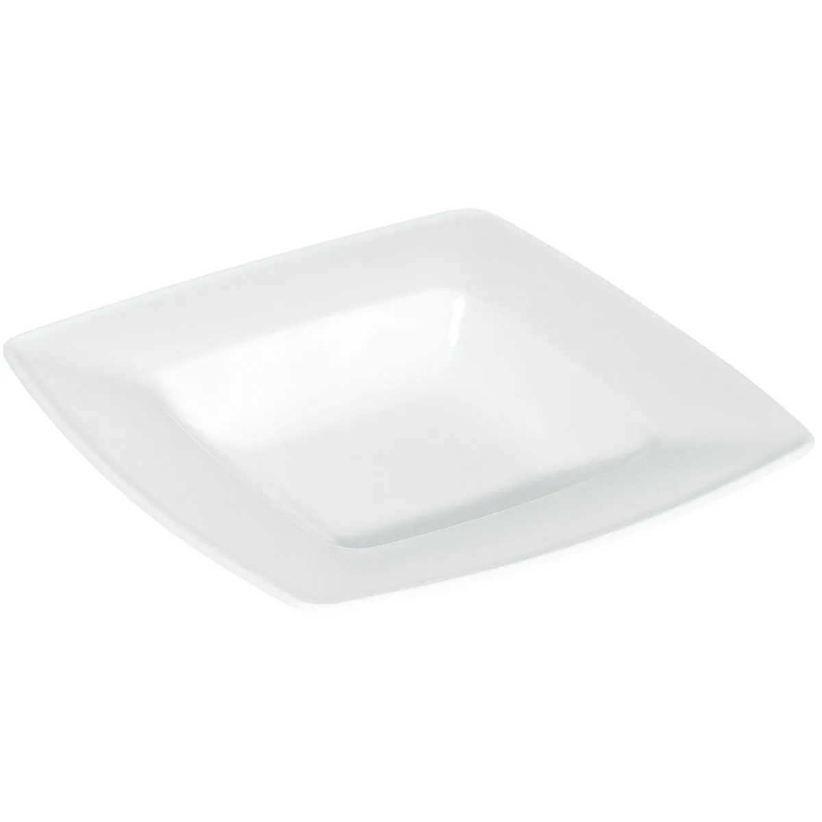 6x VEGA Piatto Melbourne fondo; 300 ml, 21.5x21.5x4.5 cm (LxLxH); bianco; quadrata; 6 pz. / Pacco - immagine 1