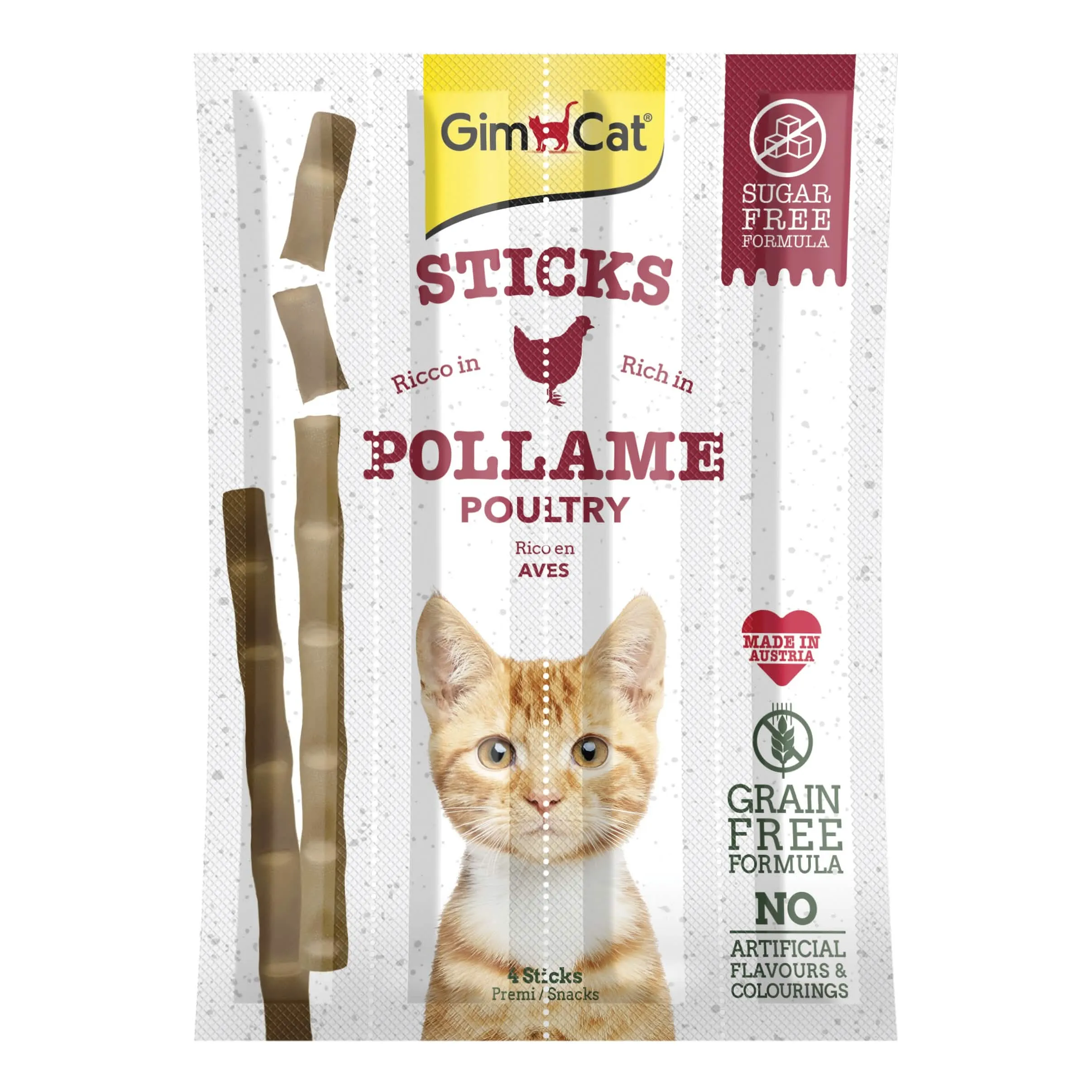 Gimcat sticks pollame 4pz - immagine 1