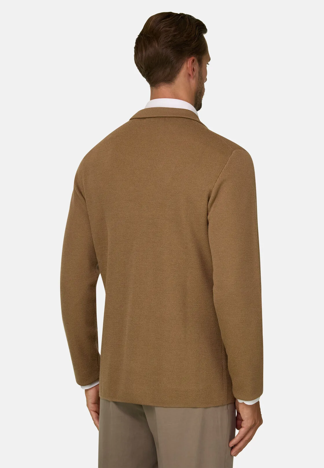 Boggi, Giacca Doppio Petto In Lana Merino Extrafine, Uomo, Biscotto, Taglia: XL - immagine 4
