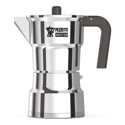 Caffettiera Alluminio 6 Tazze SOLIDEXPRESS induzione Cromo lucido 1656NEW - immagine 1