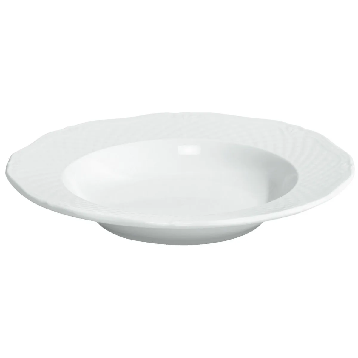6x VEGA Piatto Zurigo fondo; 200 ml, 22.5x3.5 cm (ØxH); bianco; rotonda; 6 pz. / Pacco - immagine 1