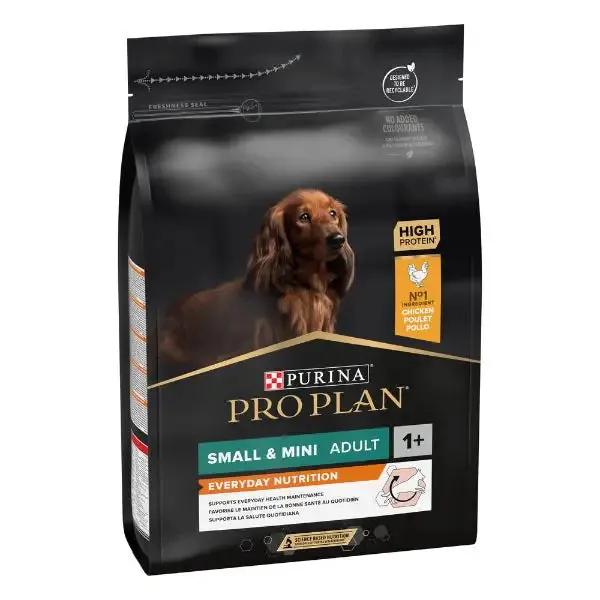 Purina Pro Plan Everyday Nutrition Small e Mini Adult Crocchette Cane Pollo 3 kg - Croccantini per cani - immagine 1