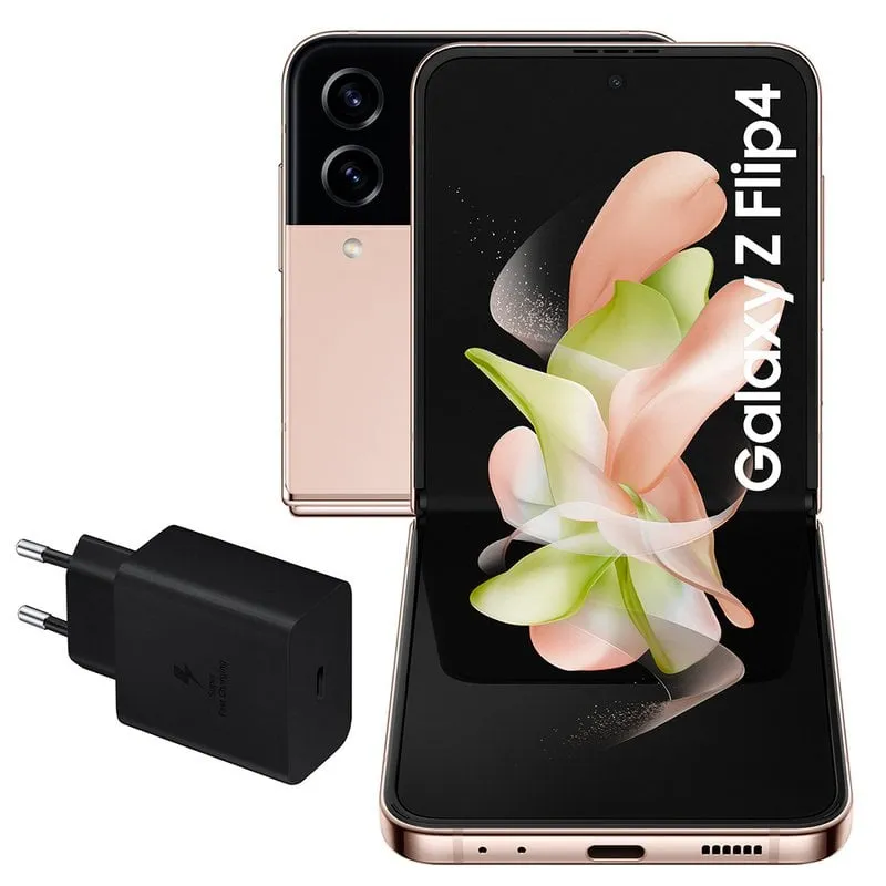 Samsung Galaxy Z Flip4 8/128 GB Rosa + Caricatore da muro 25 W - immagine 1