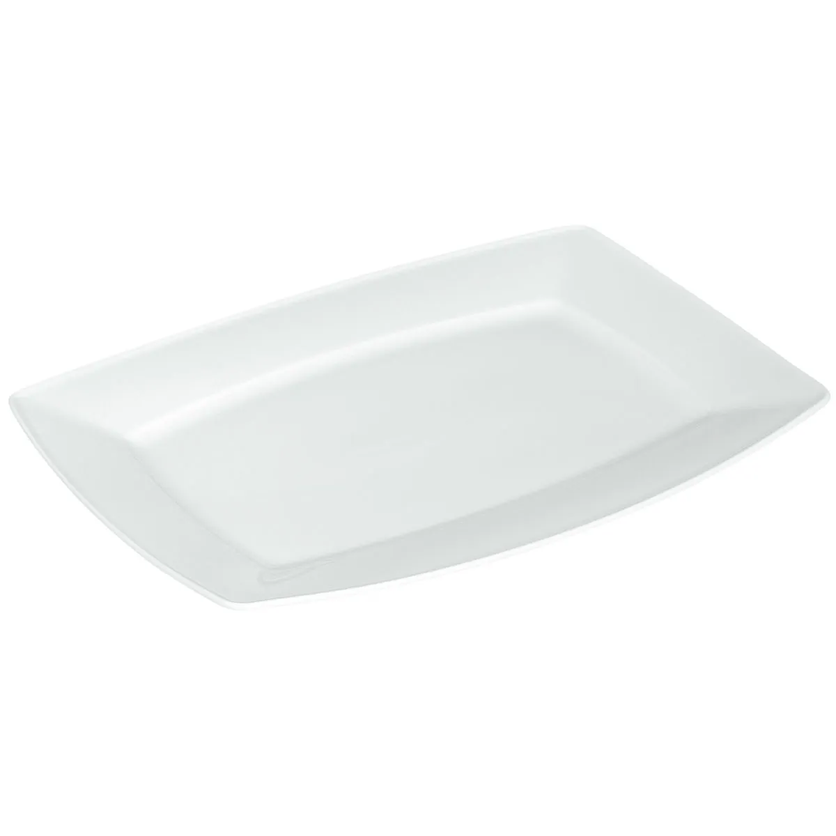 6x VEGA Piatto Melbourne piano; 32x22x2.6 cm (LxLxH); bianco; rettangolare; 6 pz. / Pacco - immagine 1