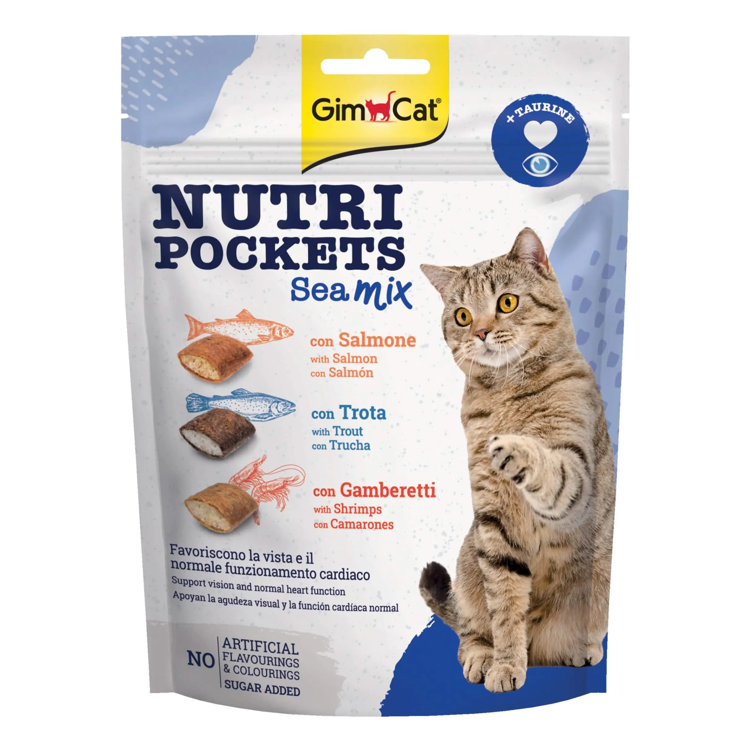 Gimcat nutri pockets sea mix - immagine 1