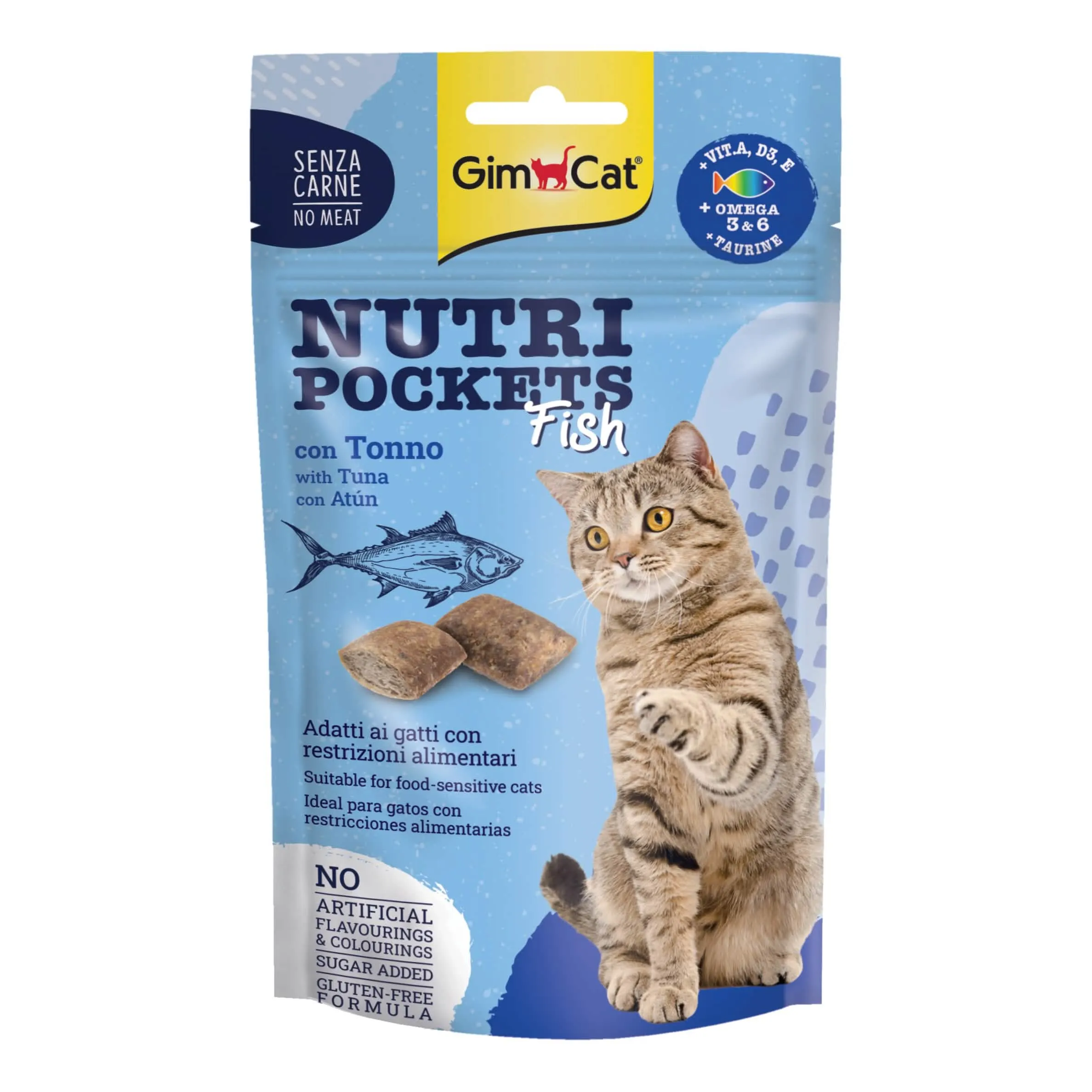 Gimcat nutri pockets fish ton - immagine 1