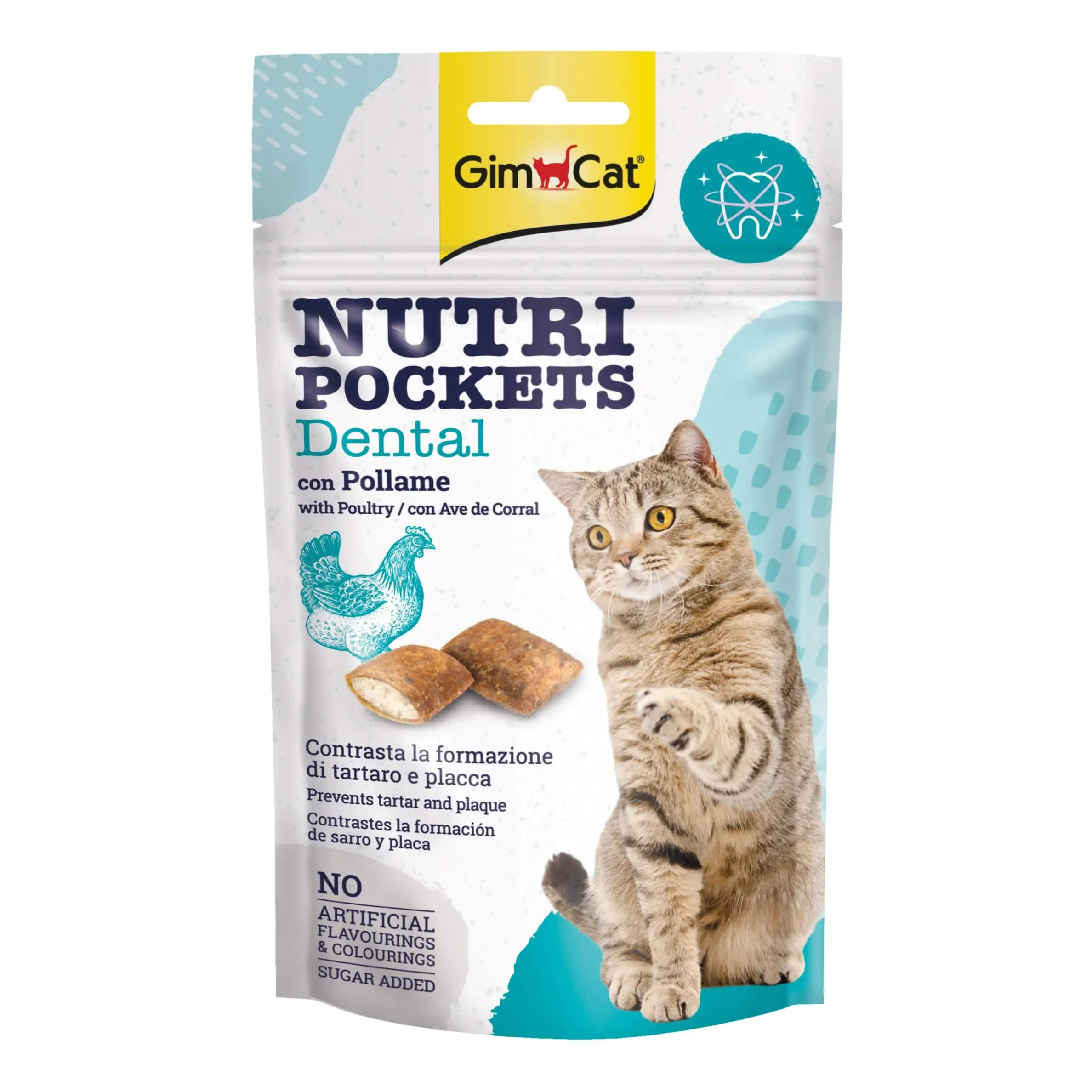 Gimcat nutri pockets dent 60g - immagine 1