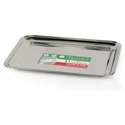 Vassoio bordato Inox (36x29cm) TENDER PROFESSIONAL Cromo 53827236 - immagine 1