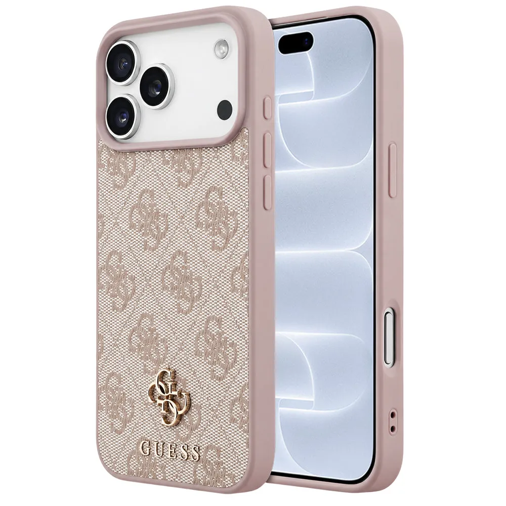Custodia MagSafe per Apple iPhone 18 Pro / 17 Pro, Guess, 4G Small and Classic, Rosa - immagine 1