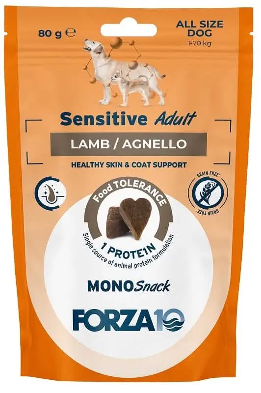 Forza 10 mono snack sensi dog all adult agnello 80 g - immagine 1