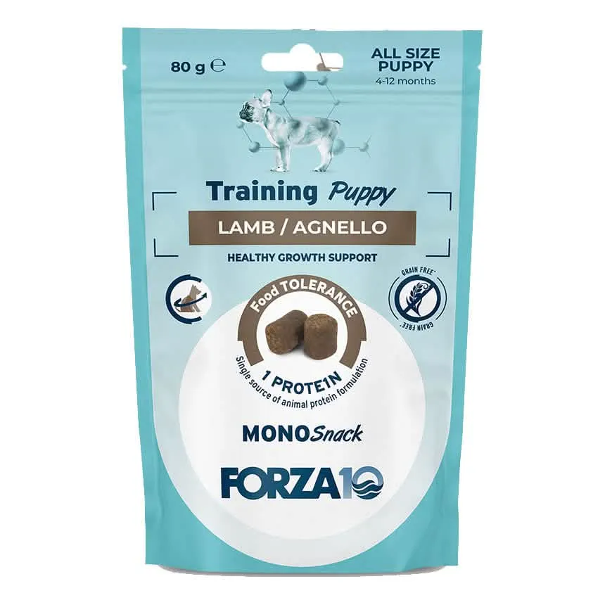 Forza 10 mono snack training dog all pup agnello 80 g - immagine 1