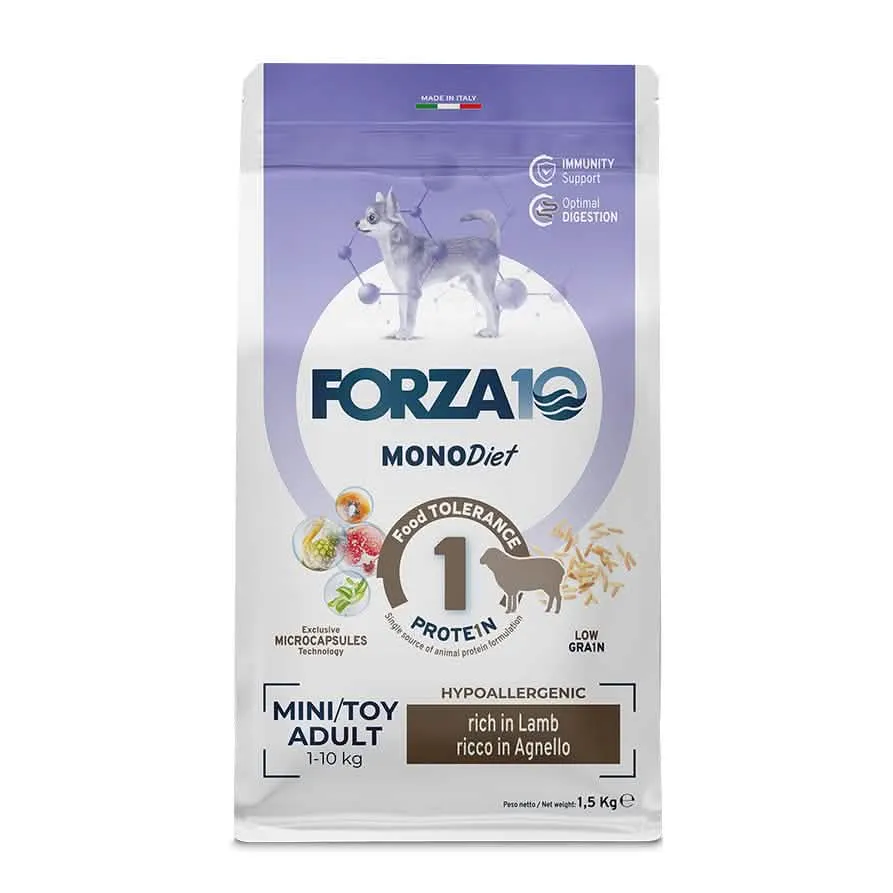 Forza 10 mini e toy diet agnello riso 1,5 kg - immagine 1