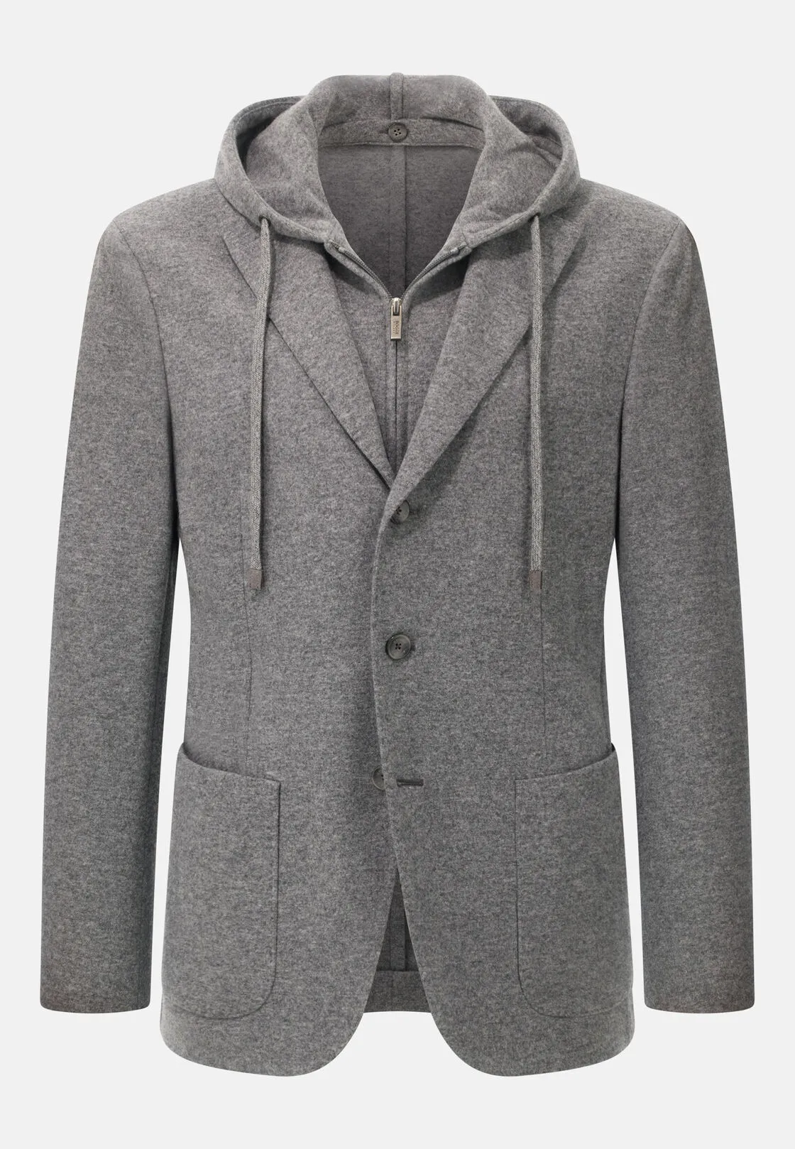 Boggi, Giacca Felpa Madison In Lana E Cashmere, Uomo, Grigio, Taglia: 50 - immagine 5