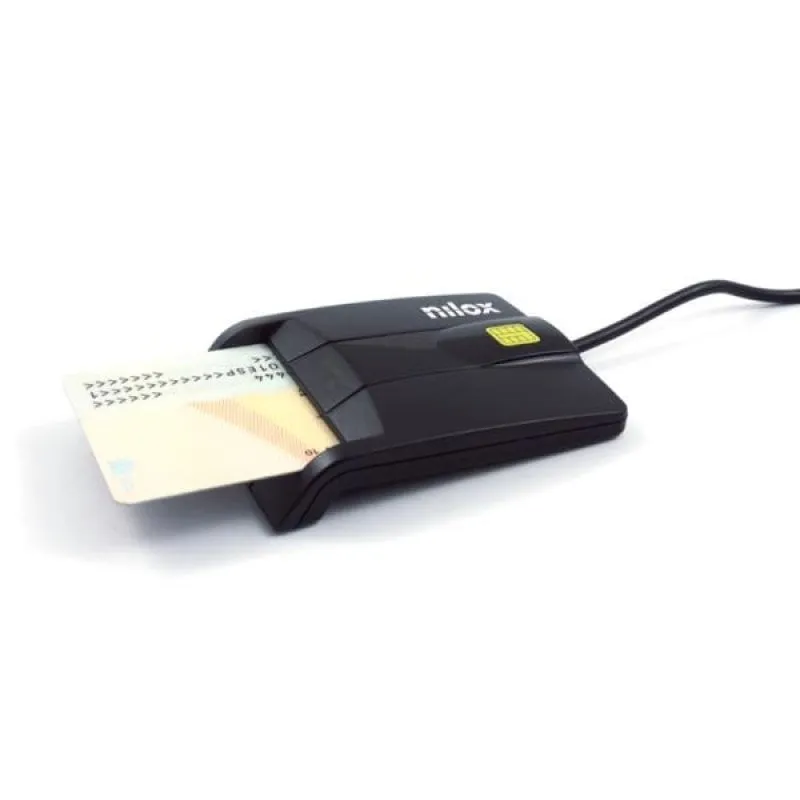 Lettore Nilox DNIe USB 2.0 Nero - immagine 1