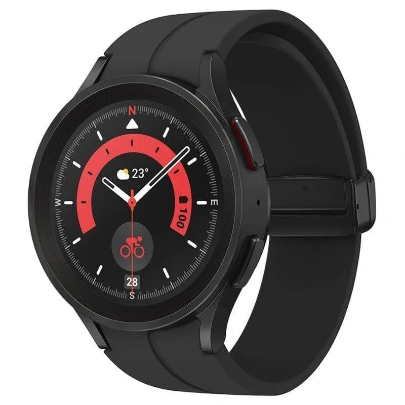 Samsung Galaxy Watch5 Pro Bluetooth GPS 45mm Super AMOLED Nero Taglia Unica Resistenza 5ATM+MIL-STD-810G SpO2 ECG - immagine 1