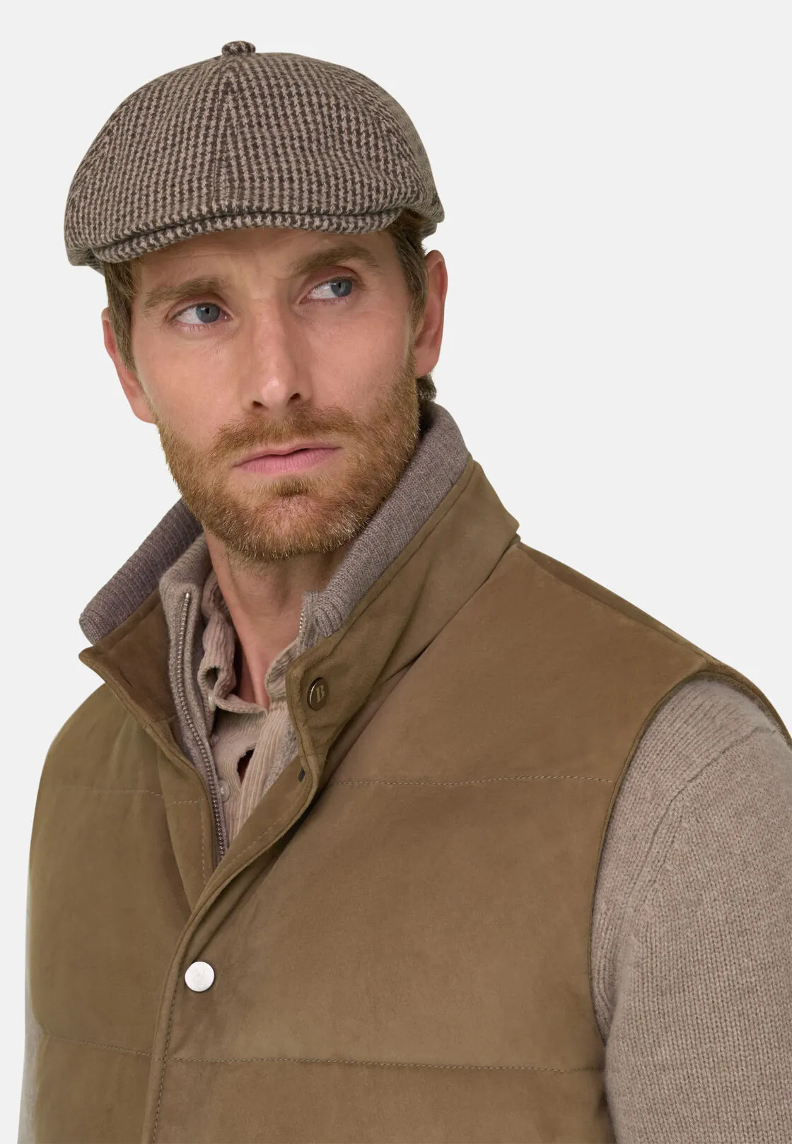 Boggi, Gilet Imbottito In Piuma In Vera Pelle, Uomo, , Taglia: L - immagine 3