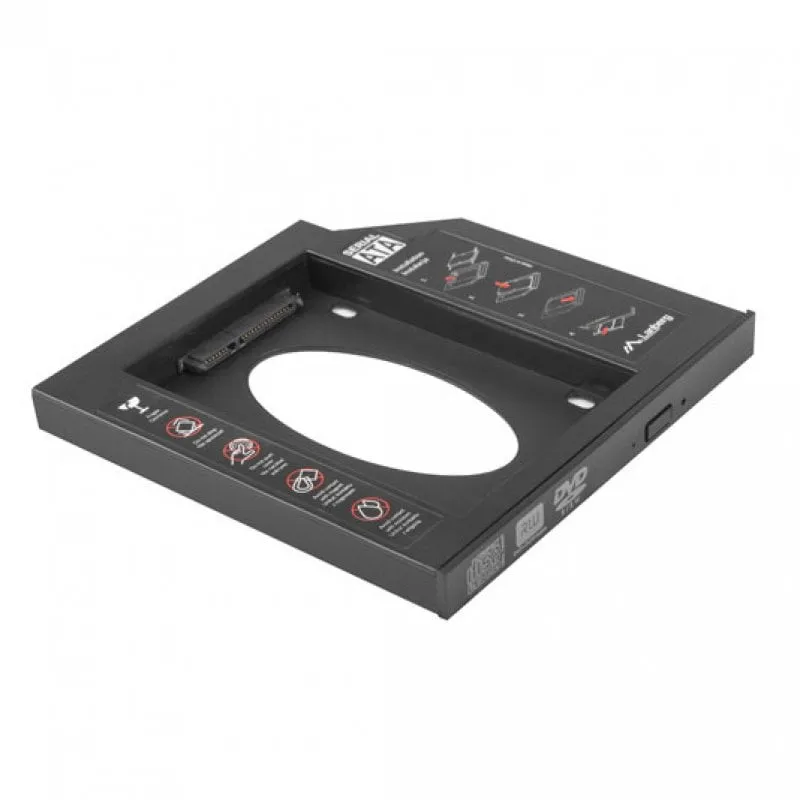 Adattatore SATA da CD/DVD a SD/HDD Lanberg da 2,5" 12,7 mm - immagine 1