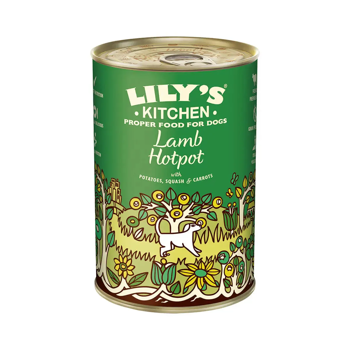 Lily's Kitchen Umido 400 gr Stufato di agnello a cottura lenta - confezione da 6 pezzi - Cibo umido per cani - immagine 1