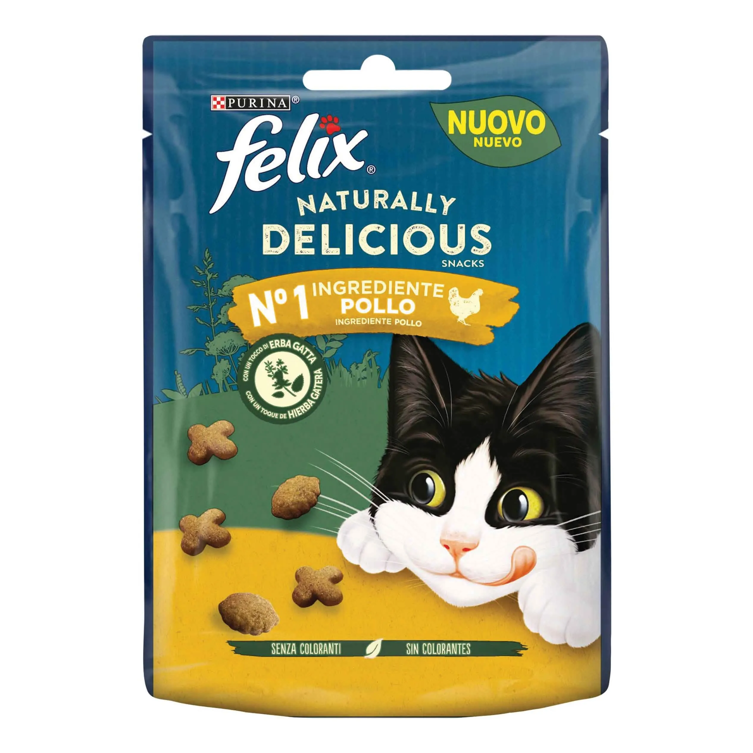 Felix naturally delicious pollo un tocco di erba gatta 50 g - immagine 1